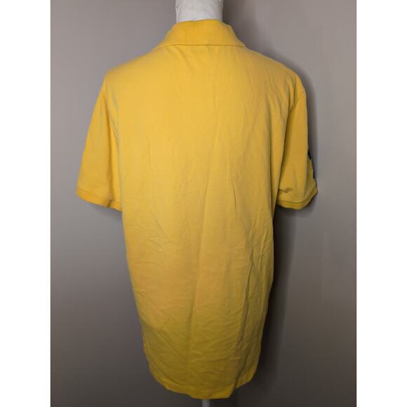 Polo Ralph Lauren classic fit Y2k yellow preppy equestrian polo shirt - Picture 3 of 10